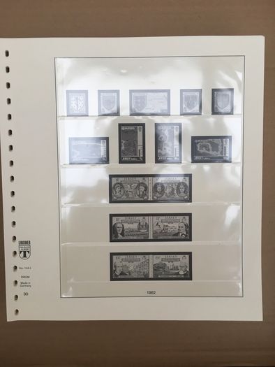 Jersey 1969-2002 Lindner T Illustrated 18 Ring Hingeless Album Pages