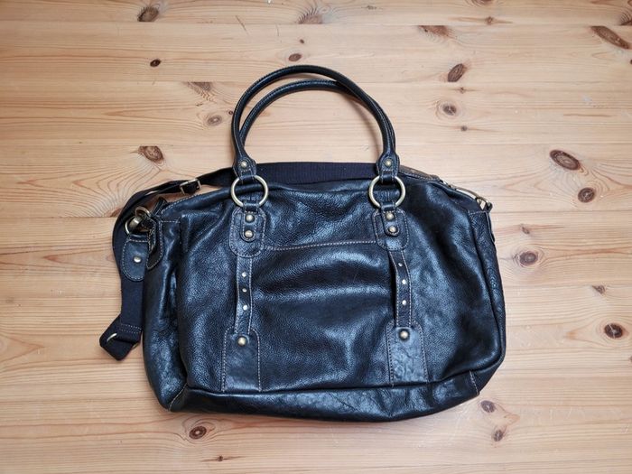 Storksac Leather Nappy Bag