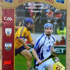 2013 Clare v Waterford - GAA Allianz National Hurling League Programme