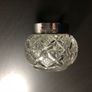 Cut glass and sterling silver 1900 London dressing table pot Image 6