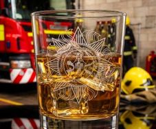Dublin Fire Brigade Laser Engraved Whiskey Glass