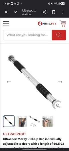 Adjustable ultrasport pull up bar for door frame
