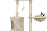 NEW SALE | Cat Scratch Posts 145cm Multi-Level Stable Climbing Tower Trees with Ladder, Indoor Pet Activity Furniture Play House for Kitty Kitten