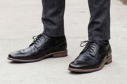 Designer Paul Smith Black Leather Oxford Men's Shoes