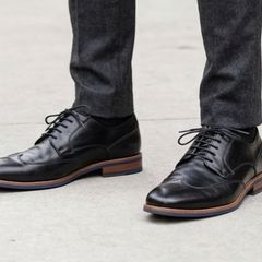 Designer Paul Smith Black Leather Oxford Men's Shoes