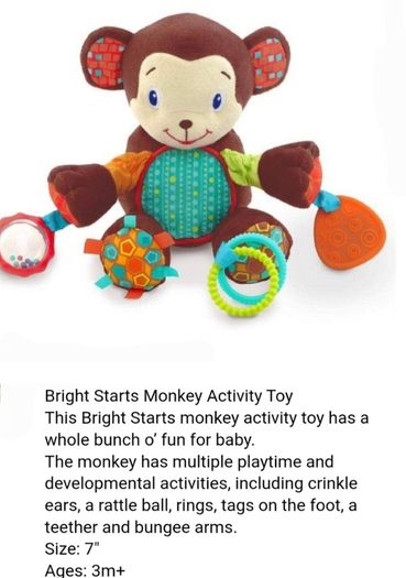 Bright starts soft toy (A2445)(A8) 2