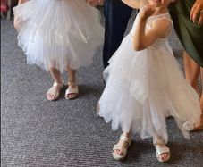 White tulle dress age 6years