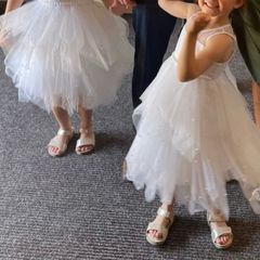 White tulle dress age 6years