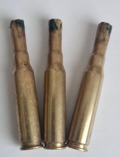Set of 3 Vintage British Army Blank Shell Casings