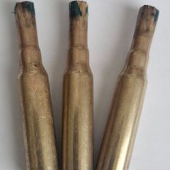 Set of 3 Vintage British Army Blank Shell Casings
