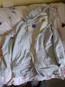 seraphine baby wearing hoodie