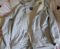 seraphine baby wearing hoodie