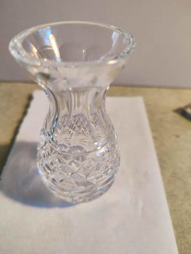 Small Crystal Vase No Stamp.
