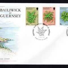 1975 Guernsey Ferns Commemorative Stamps Addressed First Day Cover (FDC)