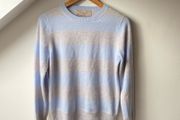 Paul Costelloe 100% Pure Cashmere Striped Jumper | Crew Neck Size 10