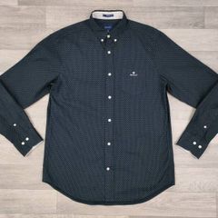 Gant Button Down Patterned Shirt Mens Medium