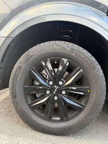 Set of 4 genuine MAN TGE 17-inch black alloy wheels with Continental VanContact Eco tyres.
