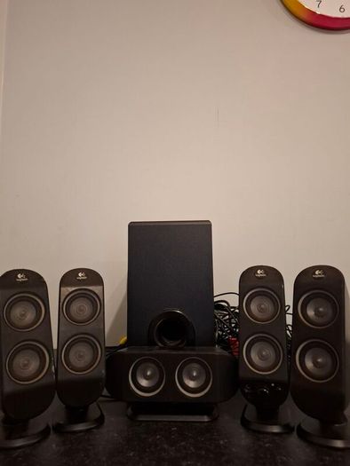 5:1 Logitech Surround Sound System for Gaming, Movies and Entertainment