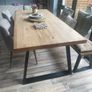 Extendable EZ Living Renvyle Table, extension leaf and bench Image 6