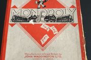 Early Wooden vintage Monopoly game