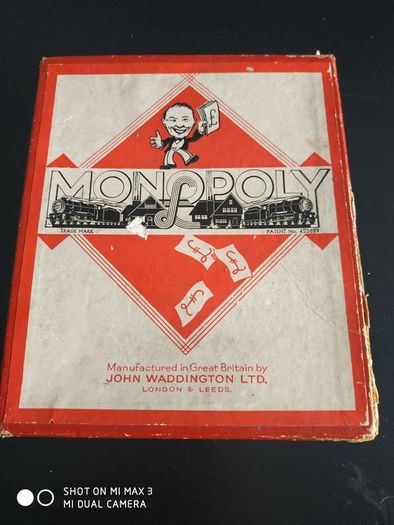 Early Wooden vintage Monopoly game