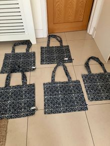 5 New Madam Stoltz 100% Cotton Tote Bags