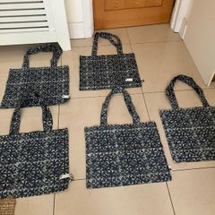 5 New Madam Stoltz 100% Cotton Tote Bags