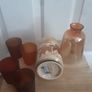 Vase x 2 plus 4 Glass Tealight Holder's all for 14.00euro .. Price Drop Image 9