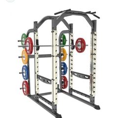 Indigo fitness old school olympic power rack and bench