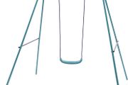 Comfortable 2 in 1 Metal Garden Swing Set adjustable child swing seat with injection moulded seats