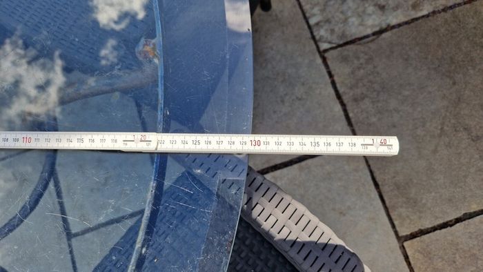 Glass top garden table