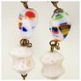 Retro Murano Millefiori Glass Long Drop Clip On Earrings Image 10
