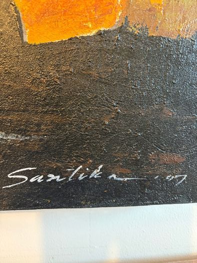 Stunning contemporary hand painted canvas