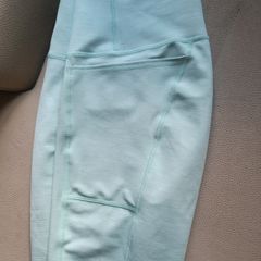 Sweaty Betty super sculpt mint sage green durable quality leggings pocket as new M 10/12 RRP 110