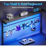 L Shaped Gaming Desk with Drawers & Shelf, 110 x 80 cm Image 5