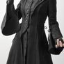 Black Gothic Hooded Dress and Coat Image 2