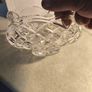 Gorgeous WATERFORD CRYSTAL 8 inches Footed SCALLOPED Bowl w/ Diamond Cut Pattern, Crafted In Ireland, Excellent Condition Image 2
