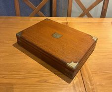 Antique Oak & Brass Box WW1 Connection