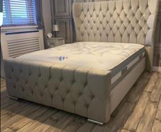 Double/King Size Bed Frame With Mattress