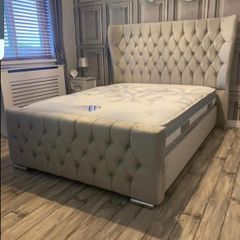 Double/King Size Bed Frame With Mattress