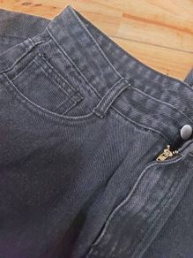 Black wide jeans