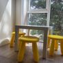 IKEA children's table and 3 matching stools. Image 2