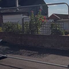 Temporary fence panel