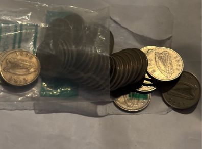 58 Irish 10p Coins Pre Decimal Irish Coin Collection