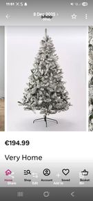 7ft flocked emperor Christmas tree