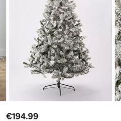 7ft flocked emperor Christmas tree