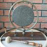 Vintage Edwardian Brass Gong With Mallet Image 4