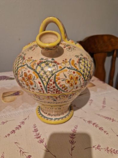 Vintage Spanish hand-painted batijo, "CRUZ"