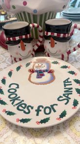 Christmas Cookies for Santa Plate and Mugs