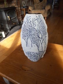 Pottery vase.